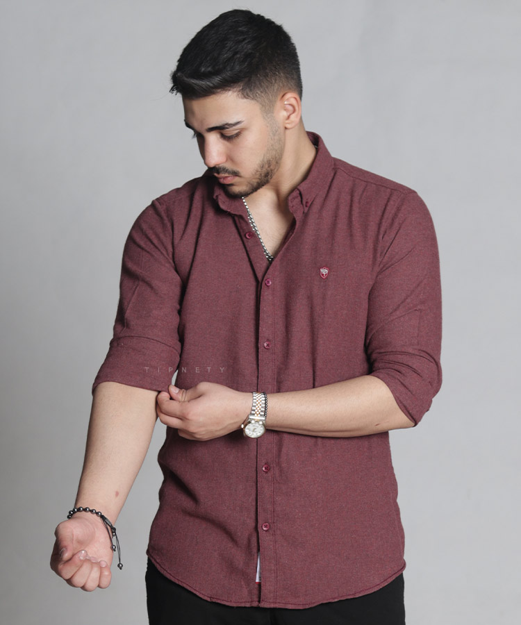                                                                                                                                                                                                                                                                                                 سورمه ای زرشکی کرم نفتی طوسی روشن طوسی تیره ذغالی یشمی پاییزه پیراهن 0784  - تصویر 11