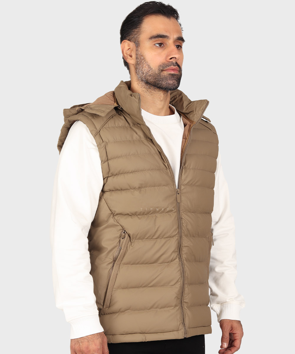                     استخوانی خاکی سبز مشکی زمستانه پافر 7022  - تصویر 19