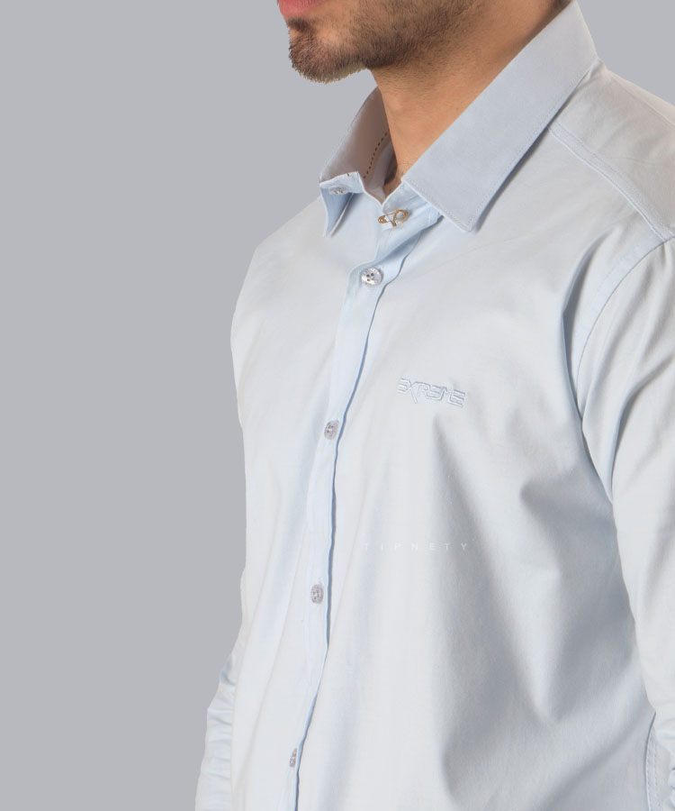                                                                                                                                                                                                             طوسی تیره سورمه ای آبی روشن طوسی روشن سفید لجنی پیراهن آستین بلند فیت 0671  - تصویر 14