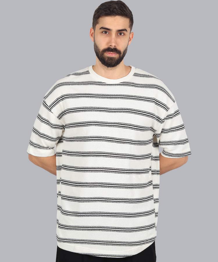                                                                                                                                                                 سفید قهوه ای مشکی شیری تیشرت لش 2115  - تصویر 3