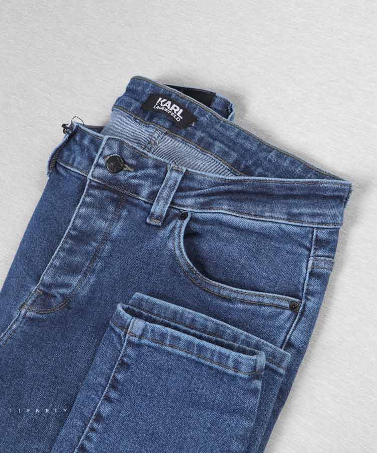 شلوار جین اسکینی مردانه آبی 3741