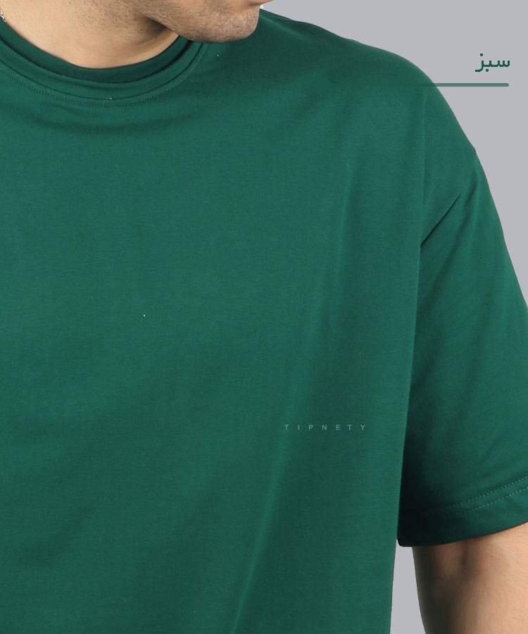                                                                                                             شیری آبی کرم سبز مشکی تیشرت لش 2275  - تصویر 7