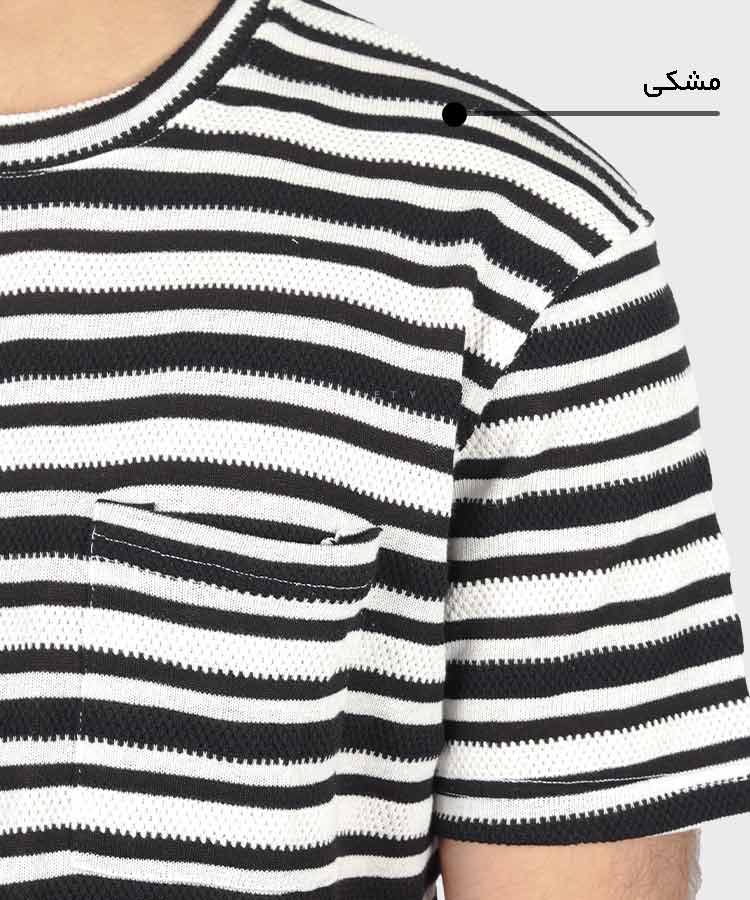                         صدری مشکی سورمه ای تیشرت لش 3520  - تصویر 5