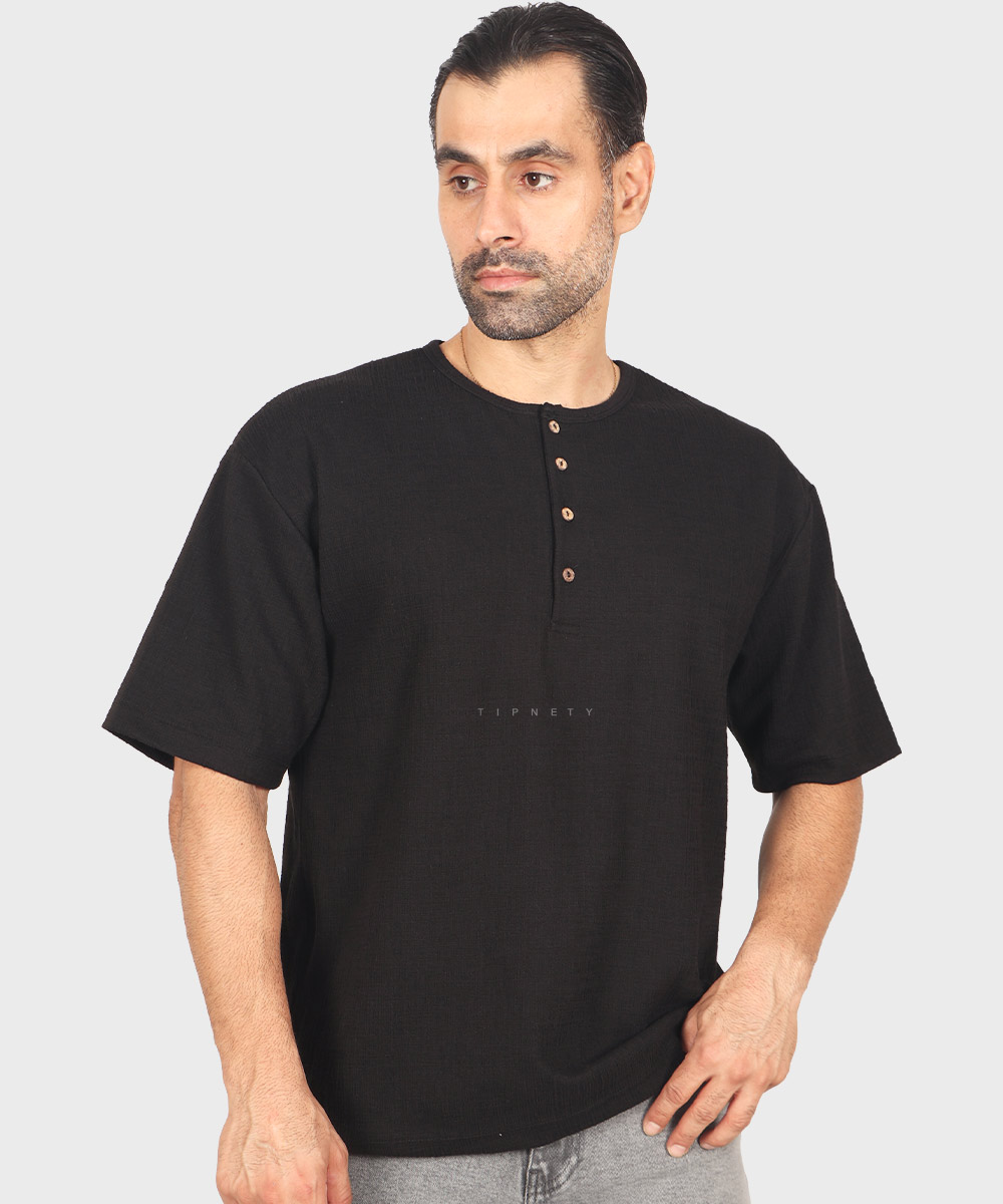 کرم روشن لجنی مشکی سورمه ای خاکی تیشرت لش 1769  - تصویر 6