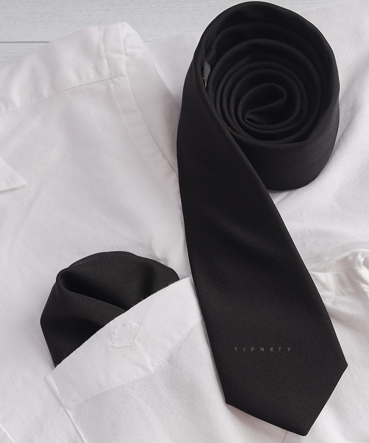 کراوات مشکی ساده 7754