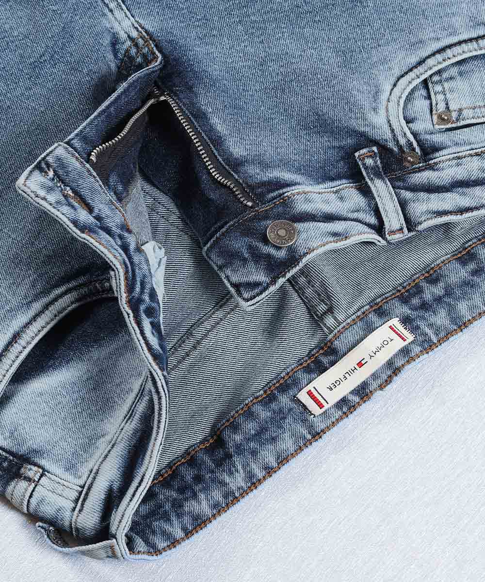   روشن   چرک تینت آبی شلوار جین اسلیم 3686  - تصویر 9