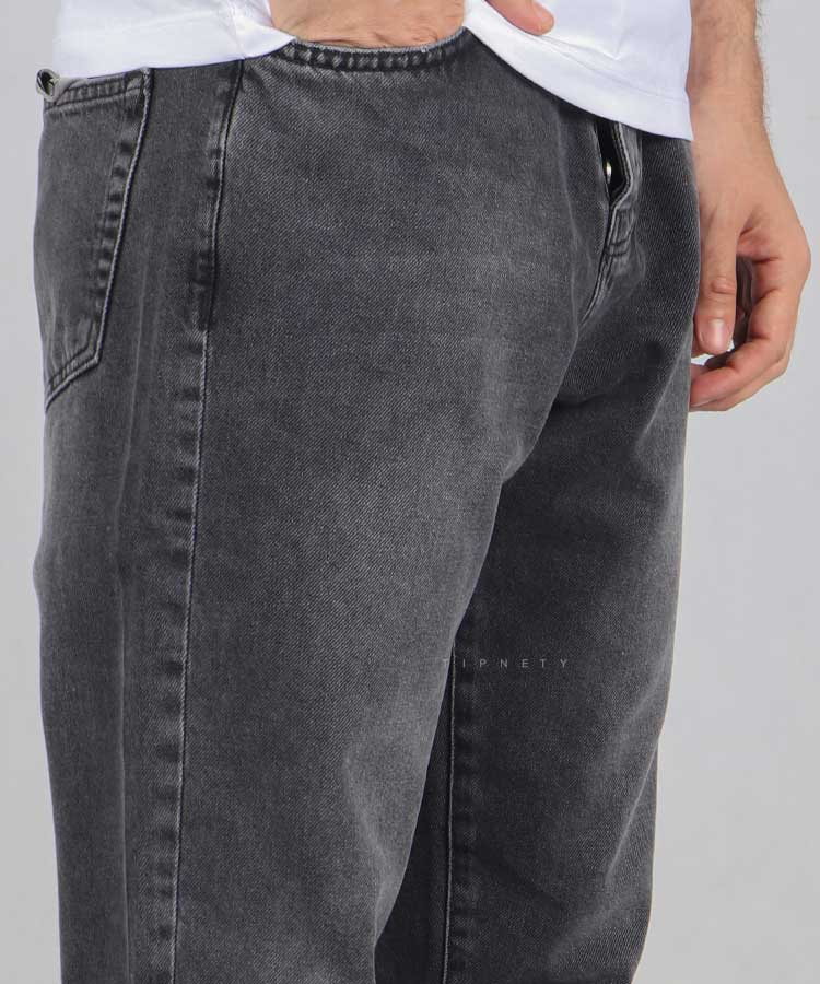                     ذغالی شلوار جین مام فیت 0982  - تصویر 3