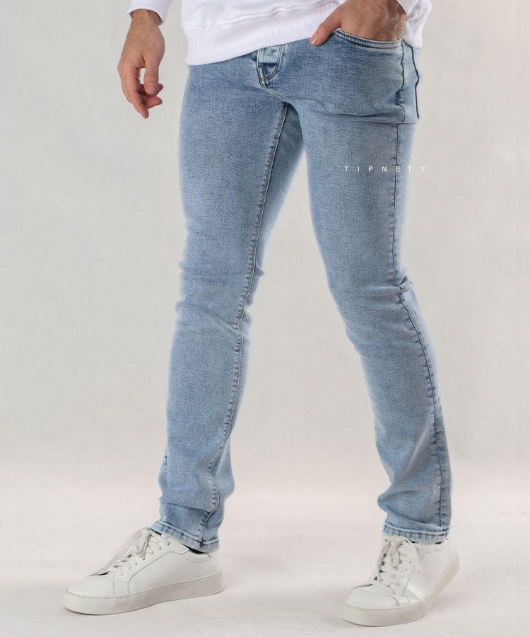 شلوار جین اسلیم مردانه ساده 3756