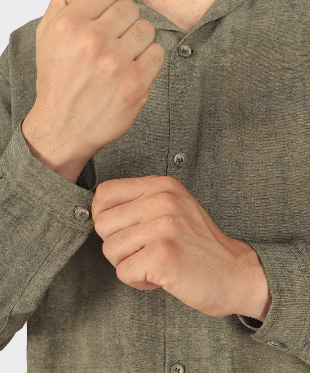                         مشکی استخوانی آبی روشن سورمه ای سبز پیراهن یقه انگلیسی 4410  - تصویر 13