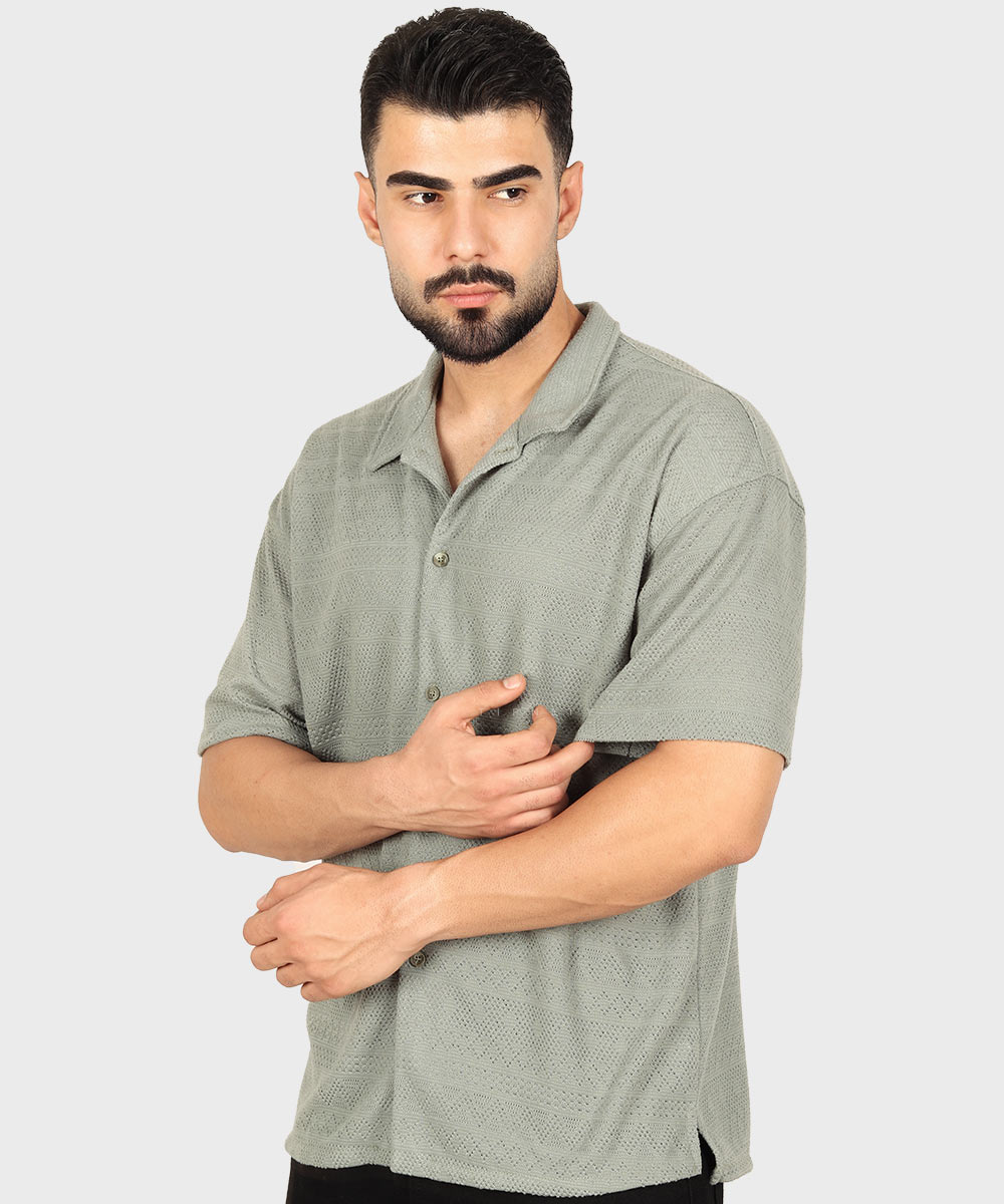                         شکلاتی مشکی طوسی سبز شیری پیراهن لش 1615  - تصویر 4