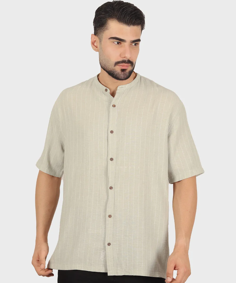 پیراهن لش مردانه یقه دیپلمات راه راه ۲۶۴۸