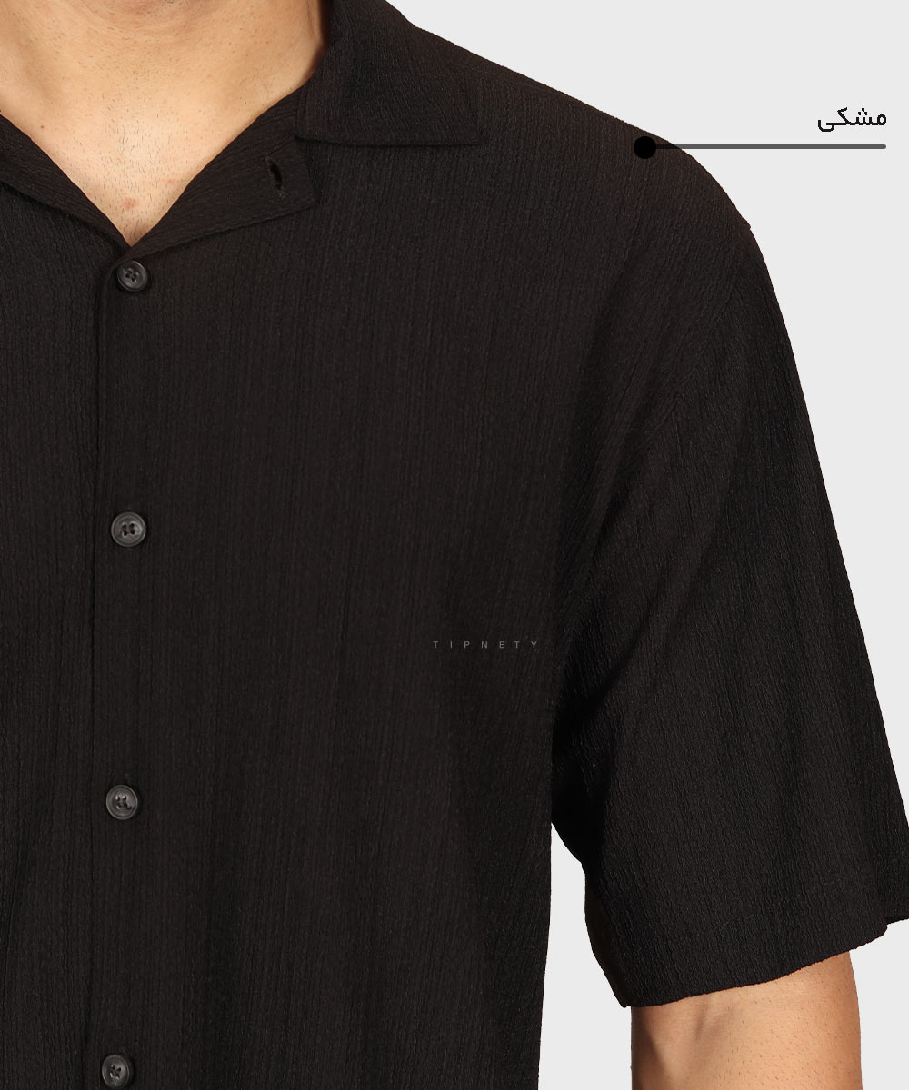                                         سفید شکلاتی نسکافه ای مشکی پیراهن لش 4033  - تصویر 13