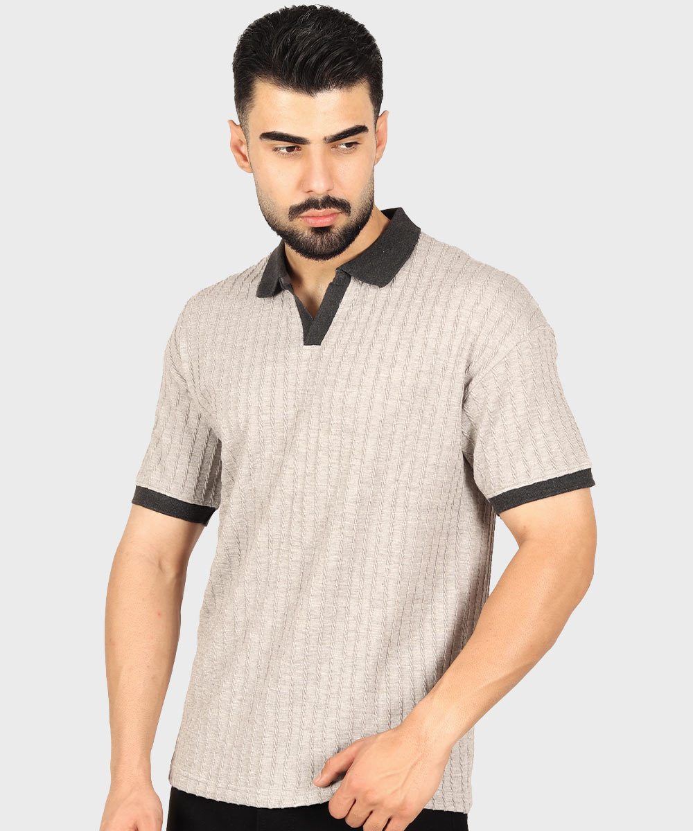                             کرم صدری شیری طوسی مشکی تیشرت لش 1382  - تصویر 4