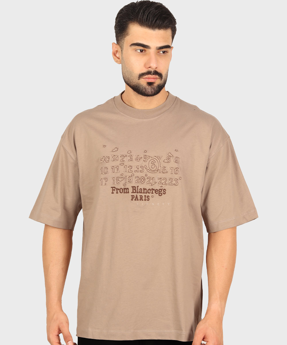 مشکی خاکی آبی تیشرت لش 1675  - تصویر 1