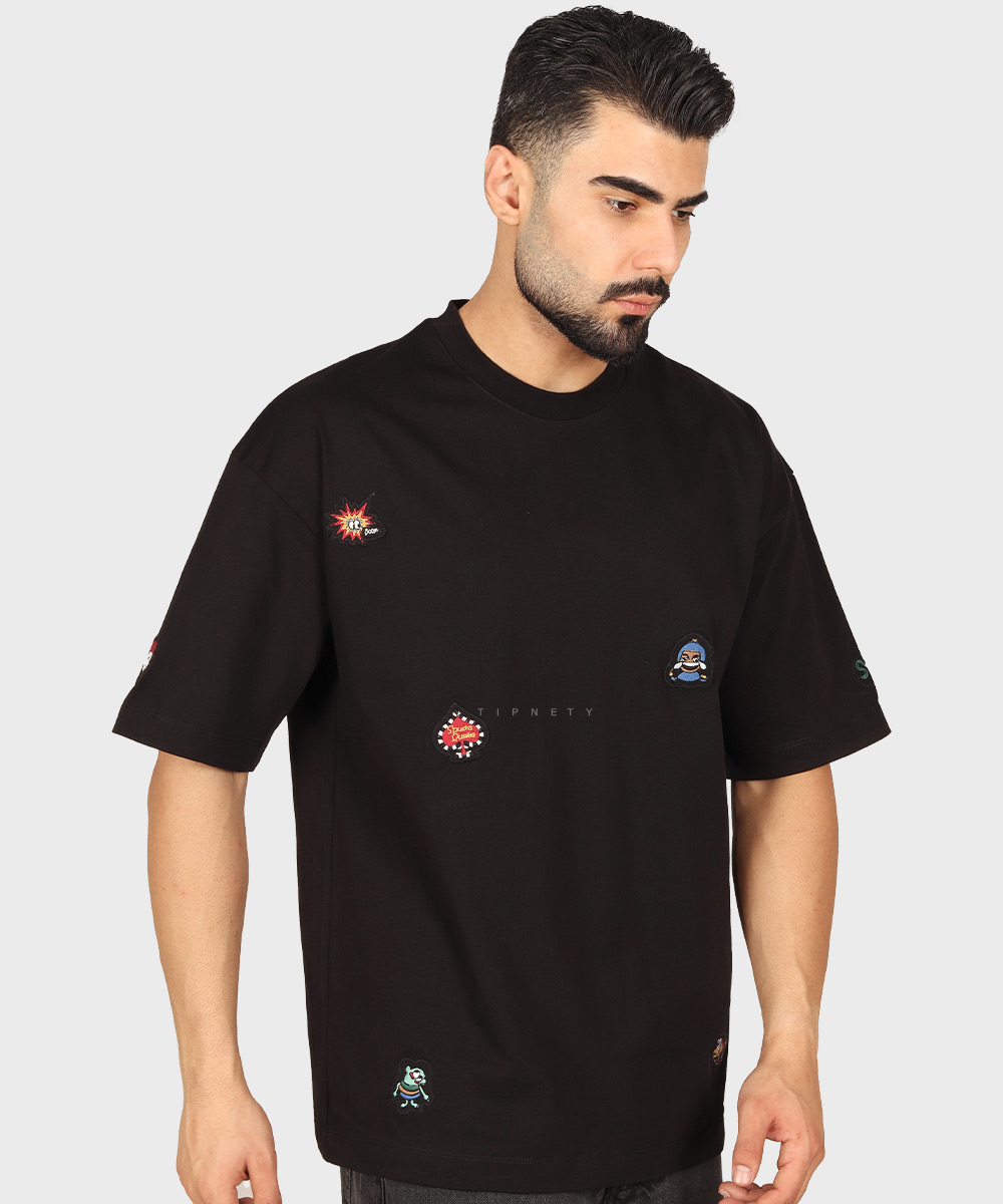                         کاربنی مشکی سفید تیشرت لش 1683  - تصویر 13