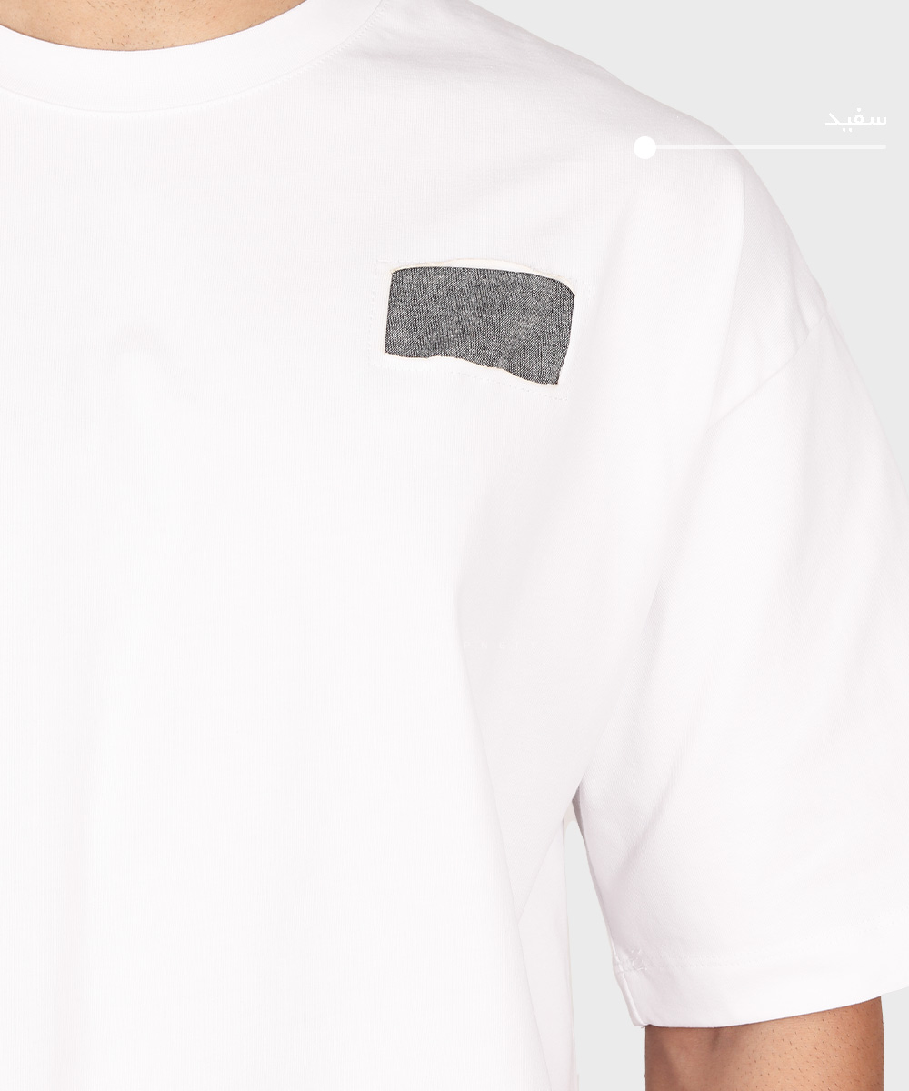                   سفید مشکی تیشرت لش 1688  - تصویر 3