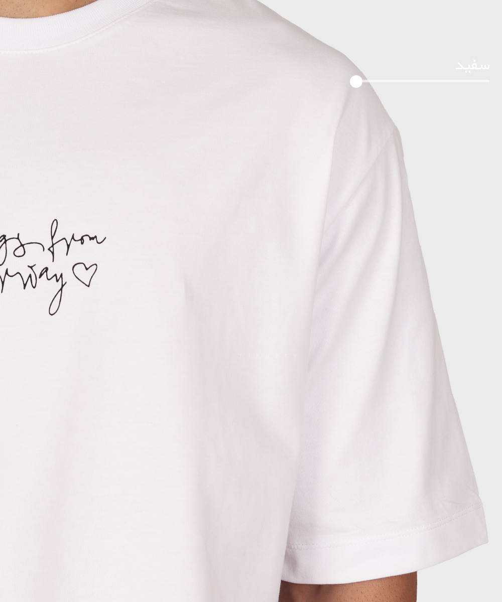                         لجنی سفید مشکی تیشرت لش 1705  - تصویر 6