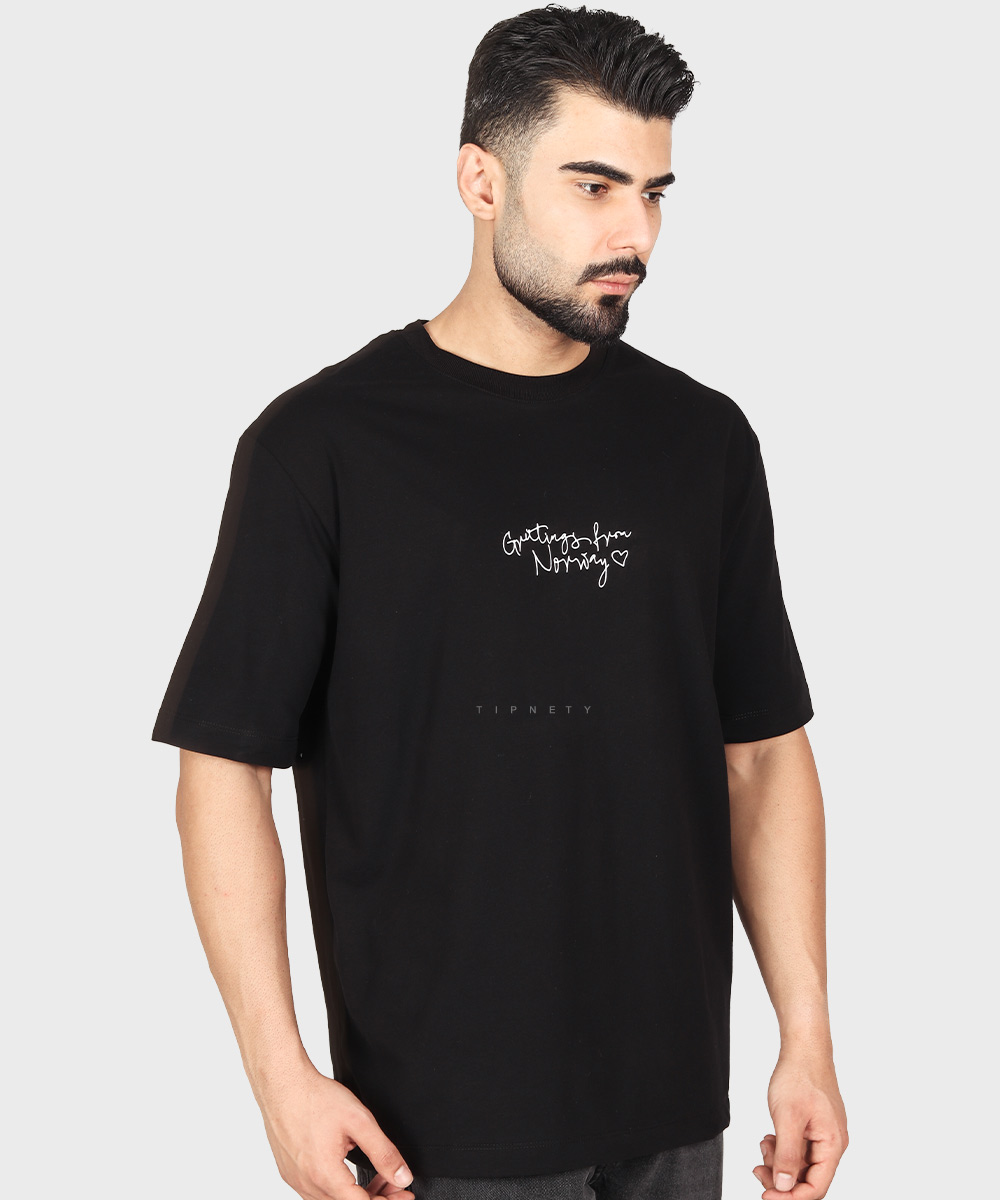 تیشرت لش مینیمال طرح نروژ 1705