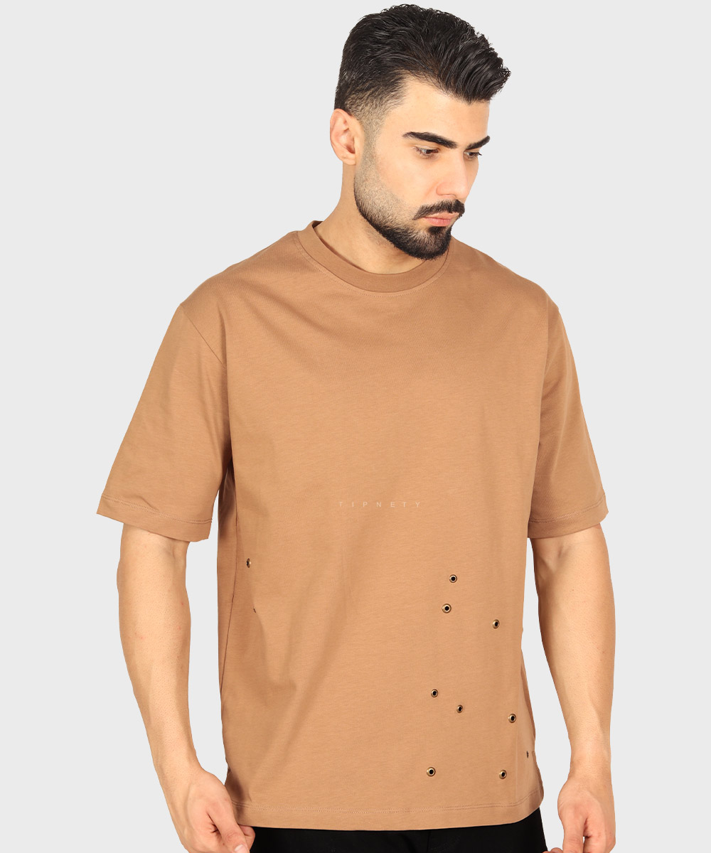                                                                       مشکی کاربنی سفید طوسی خاکی کرم روشن تیشرت لش 1708  - تصویر 5