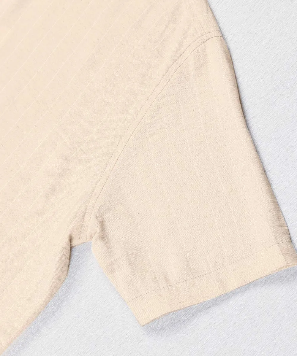                                                   کرم سفید شکلاتی پسته ای کرم روشن پیراهن لش 2648  - تصویر 22