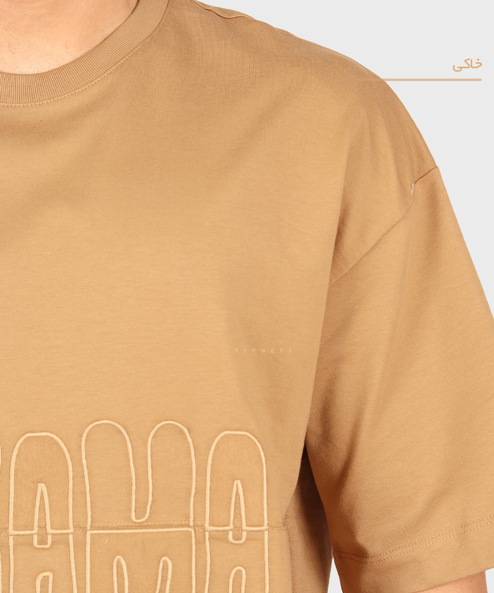       خاکی مشکی طوسی تیشرت لش 1625  - تصویر 8