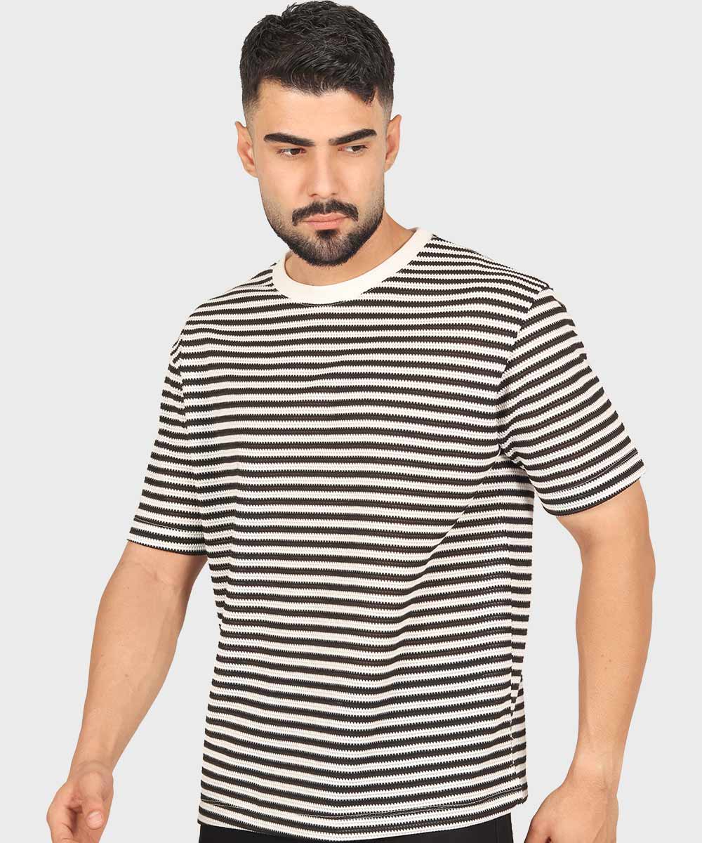         طوسی کرم مشکی تیشرت لش 1667  - تصویر 9