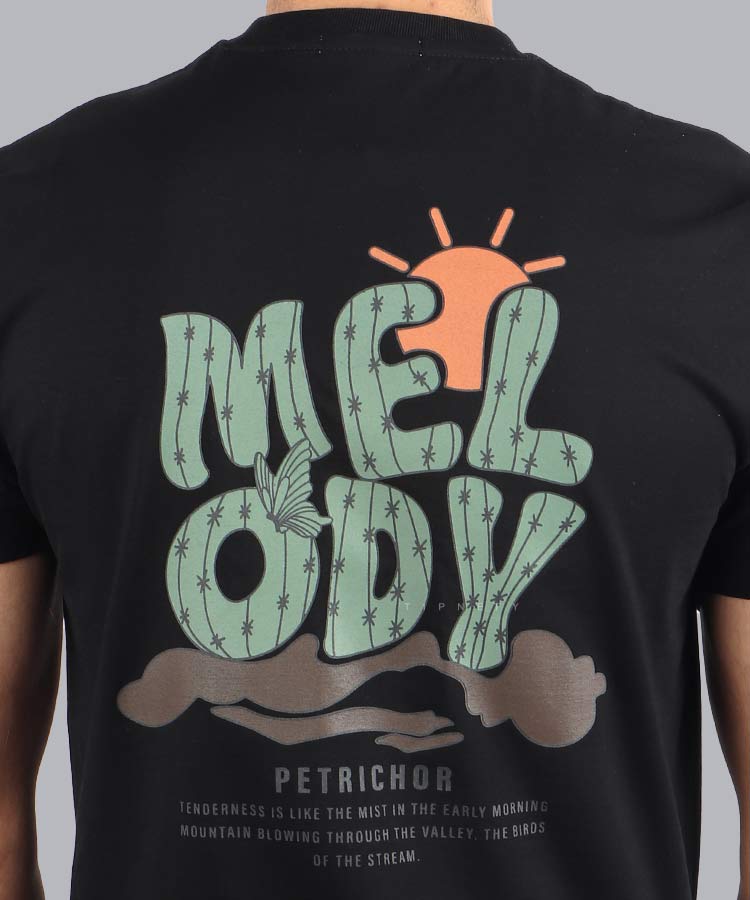                                                                                                     مشکی طوسی سبز سفید تیشرت چاپی 1329  - تصویر 5