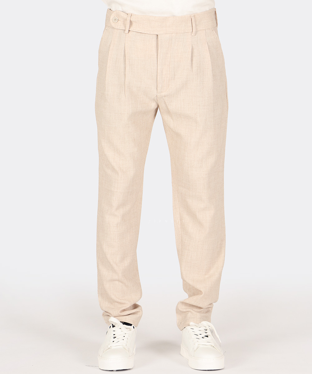                                         مشکی سورمه ای استخوانی کرم سبز شلوار پارچه ای مام استایل 0922  - تصویر 3