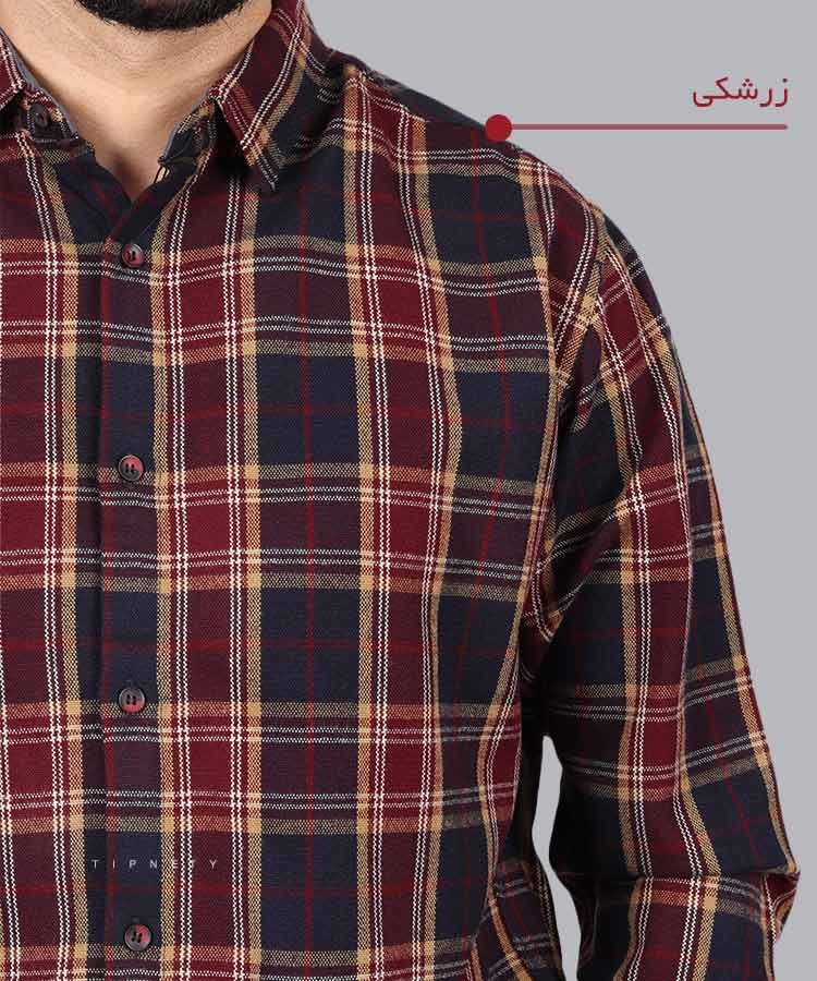                 زرشکی پاییزه پیراهن 0401  - تصویر 3
