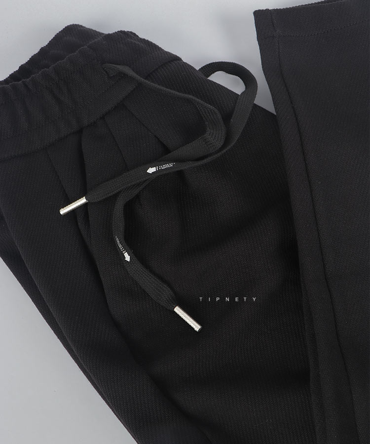 شلوار پارچه ای مام استایل پیله دار مشکی 1347