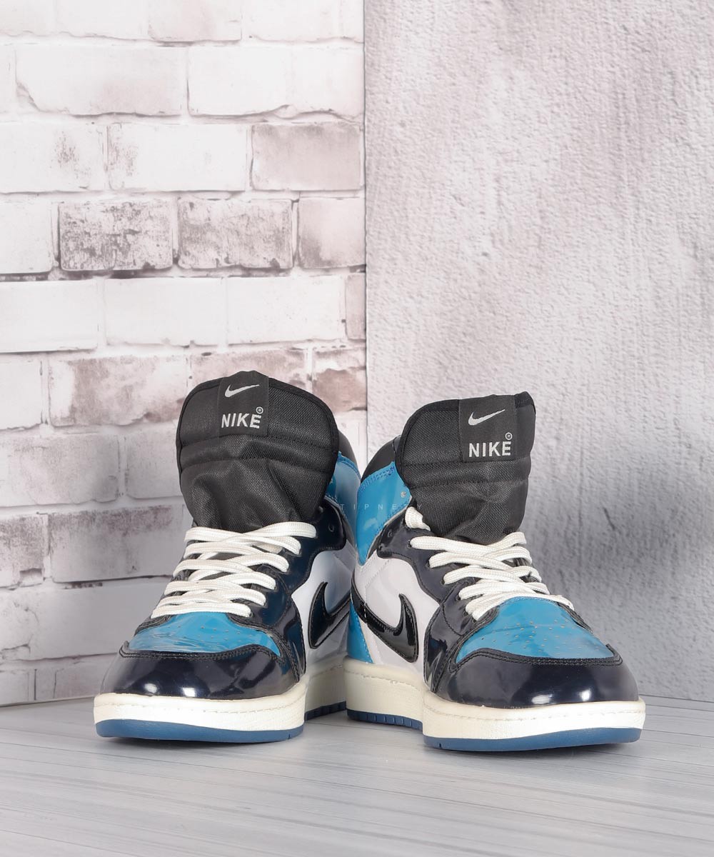 نیم بوت جردن مردانه آبی و براق 4134