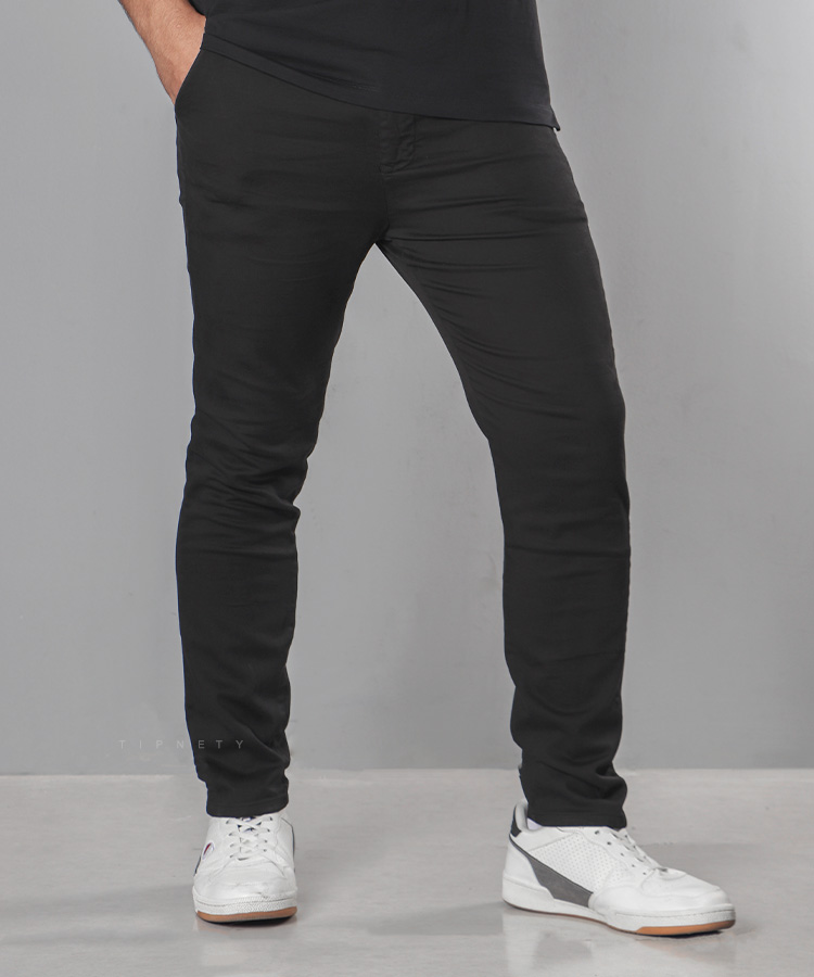 شلوار کتان اسپرت مردانه ساده 3202