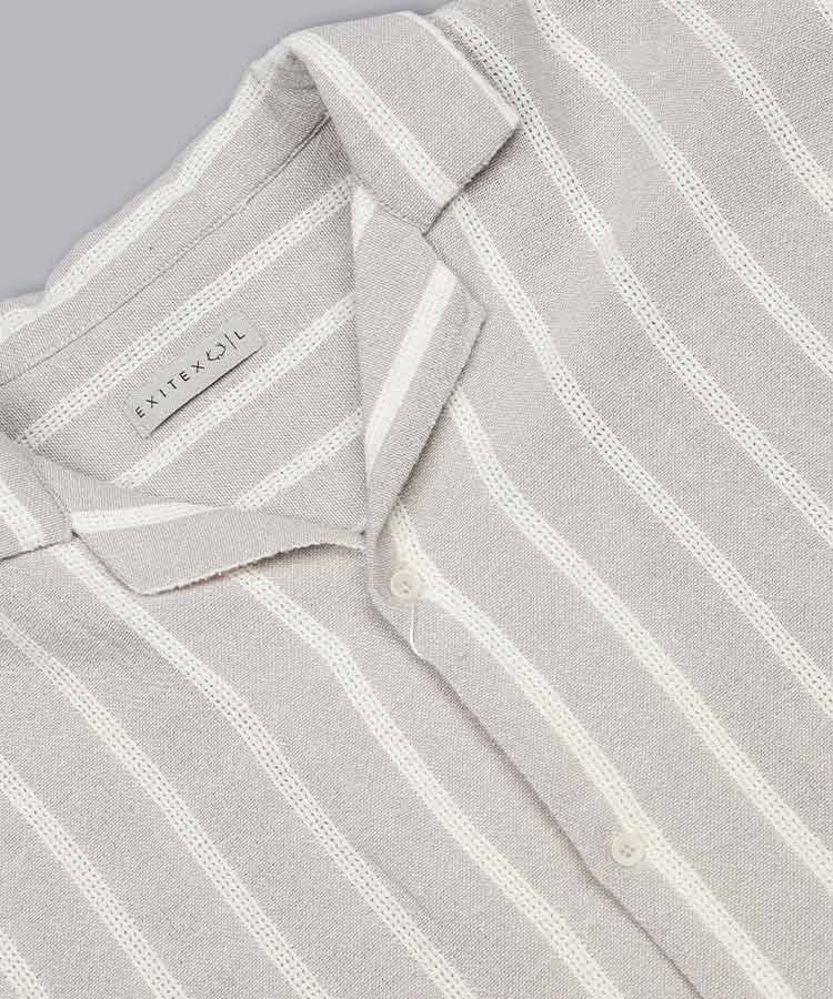 پیراهن یقه انگلیسی مردانه کنفی 5156