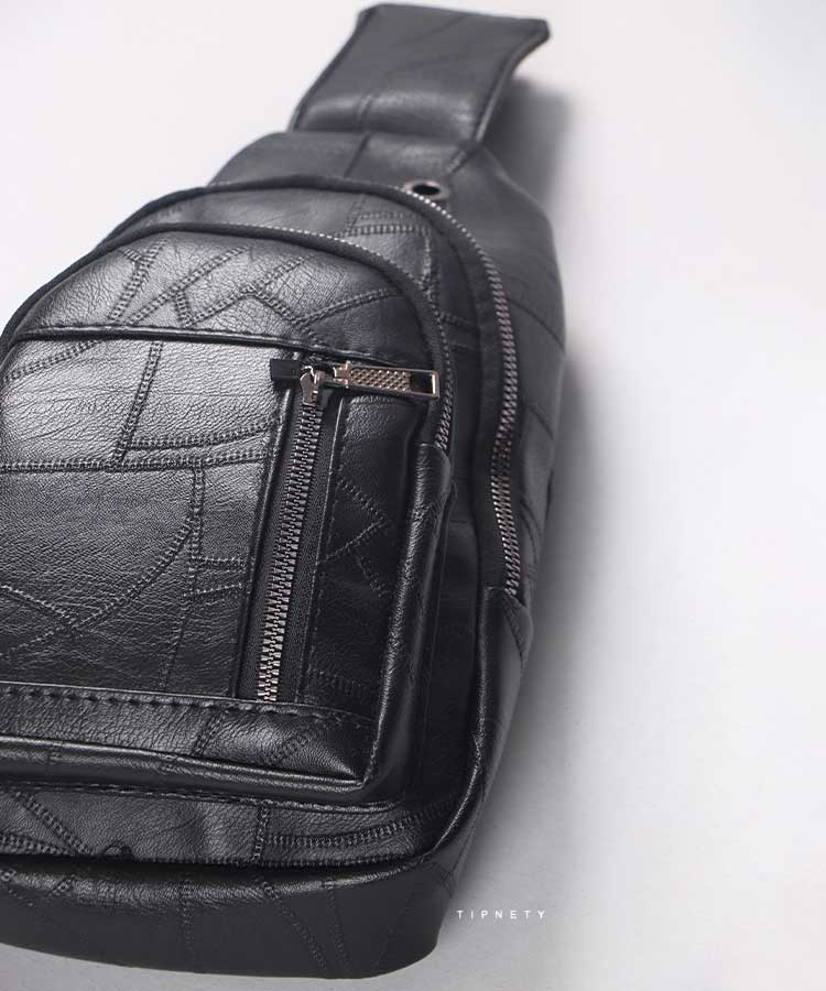 کیف دوشی مشکی اسپرت و چرمی 2306