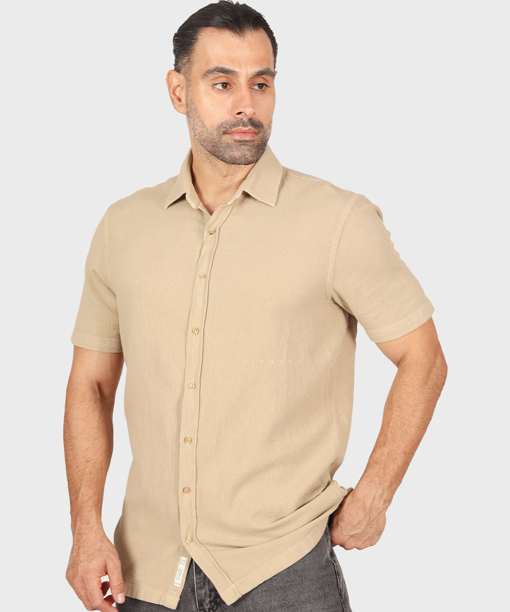                                     سفید آبی روشن لجنی مشکی کرم پیراهن آستین کوتاه فیت 5456  - تصویر 12