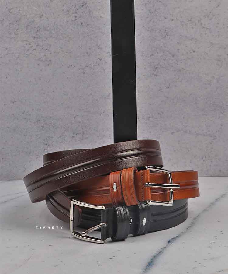           قهوه ای عسلی مشکی کمربند مجلسی 3204  - تصویر 4