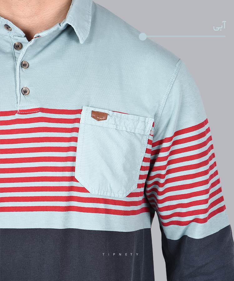                                                                                           ذغالی زرد آبی سبز پاییزه تیشرت 0905  - تصویر 3