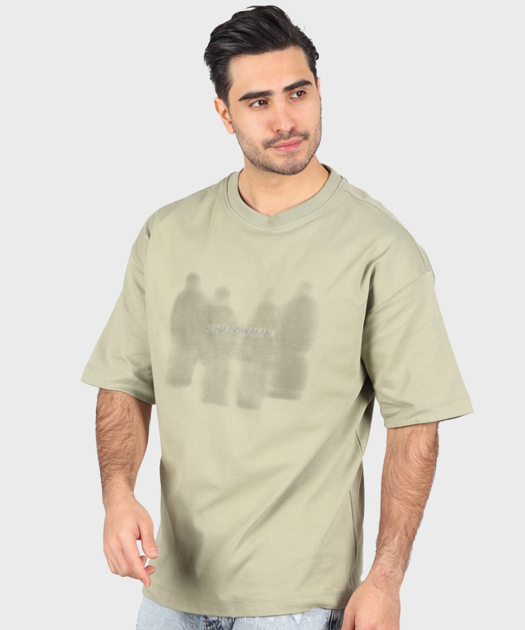                                                             آبی کرم مشکی پسته ای دودی تیشرت لش 1185  - تصویر 3