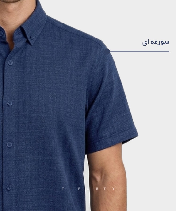                                                                               مشکی لجنی آبی تیره طوسی تیره شتری نسکافه ای سبز کرم سفید نفتی یشمی خاکی پیراهن آستین کوتاه فیت 0132 