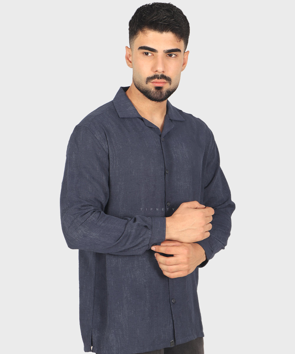                         مشکی استخوانی آبی روشن سورمه ای سبز پیراهن یقه انگلیسی 4410  - تصویر 14