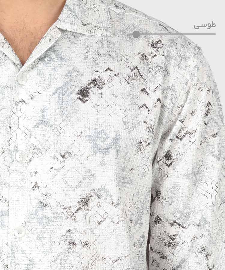                     طوسی سبز شکلاتی آبی پیراهن لش 4321  - تصویر 5