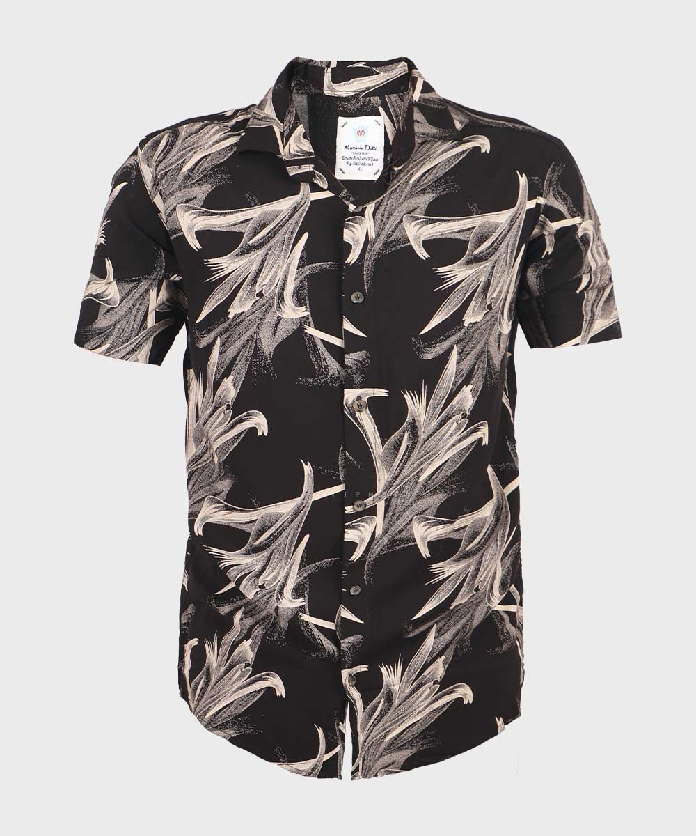 پیراهن مردانه هاوایی آستین کوتاه 1022