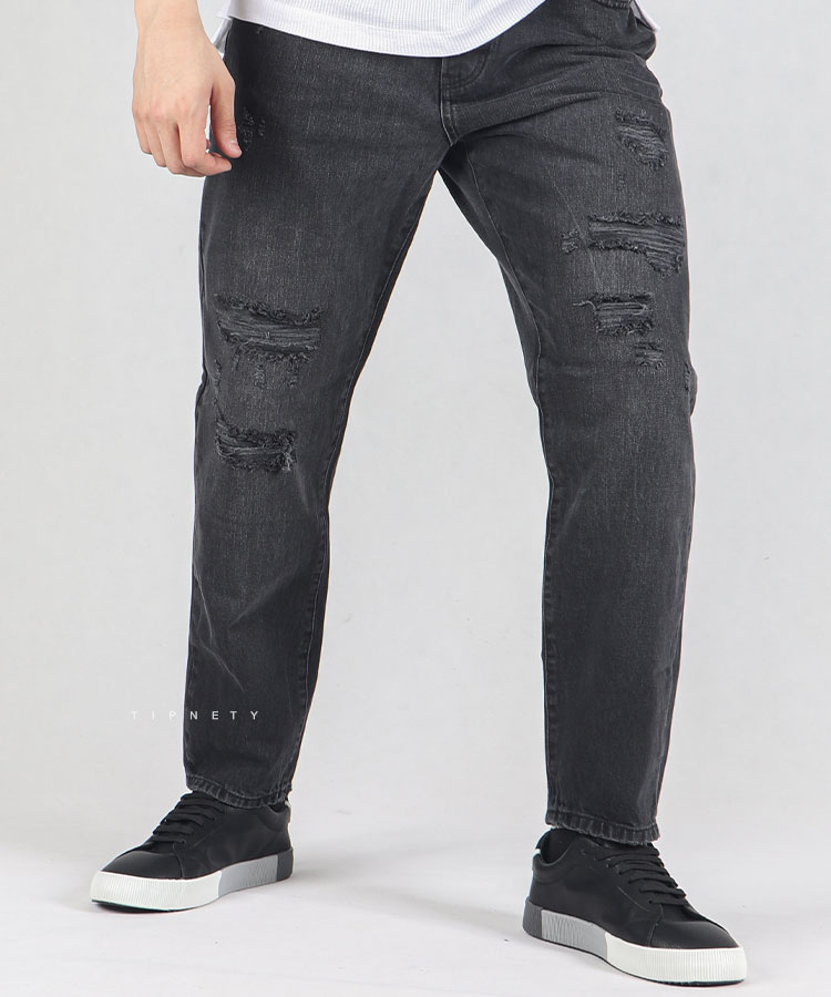                             ذغالی شلوار جین مام فیت 0151  - تصویر 4