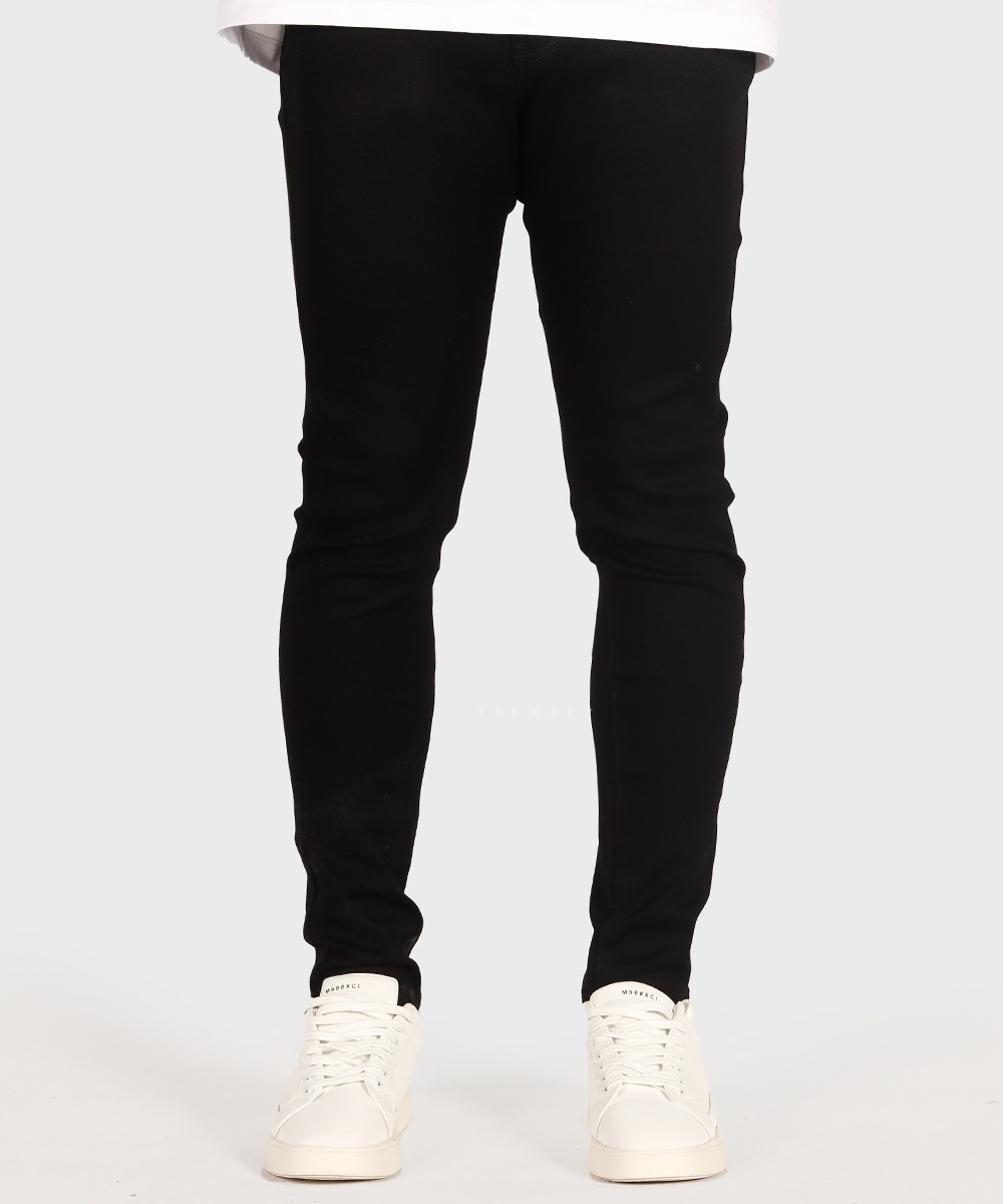 شلوار جین مشکی اسکینی مردانه 0690