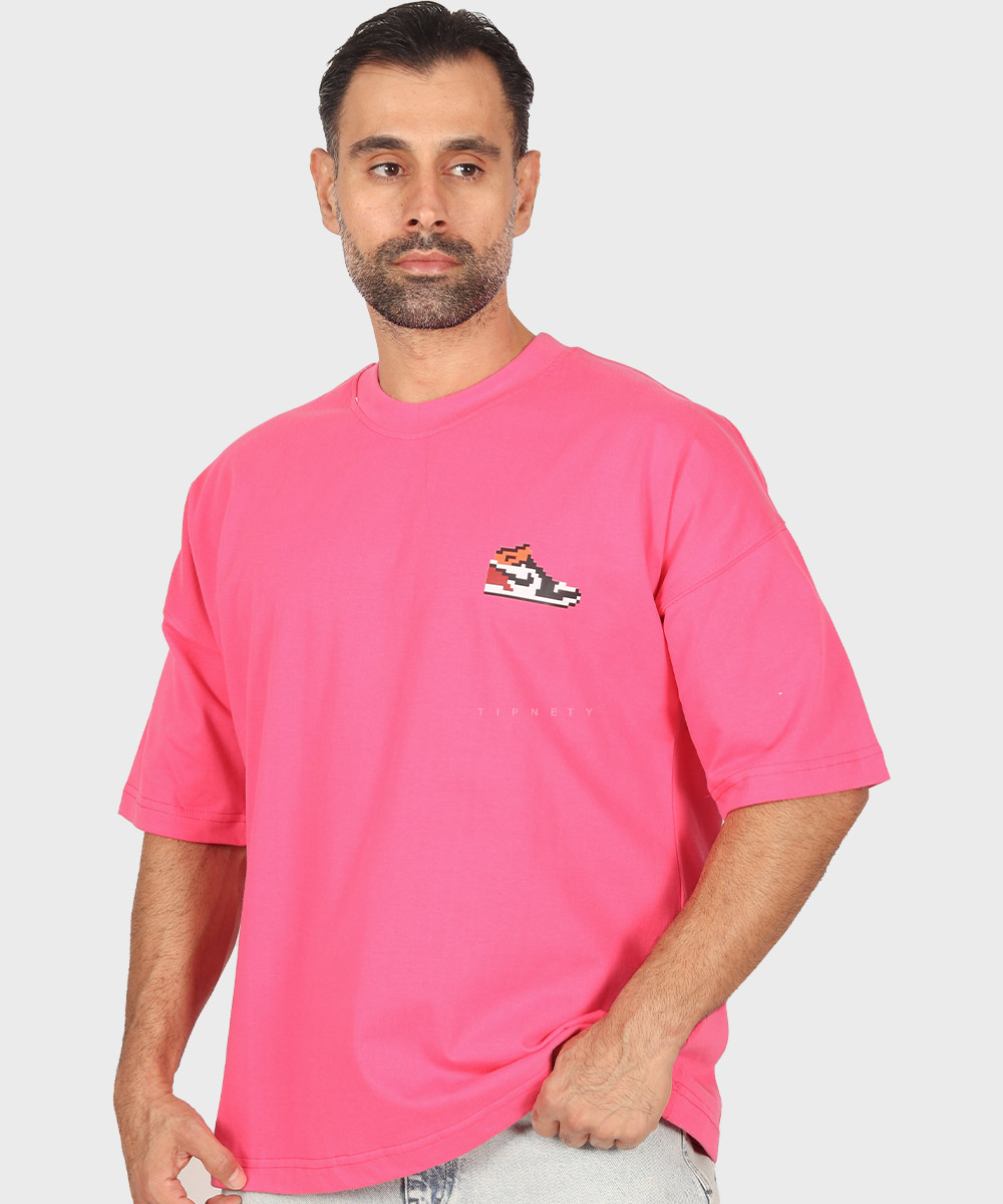 صورتی آبی روشن خاکی سفید تیشرت لش 6210  - تصویر 5