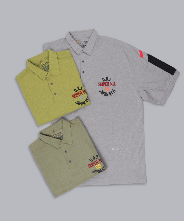 تیشرت یقه دار سایز بزرگ مردانه 5350