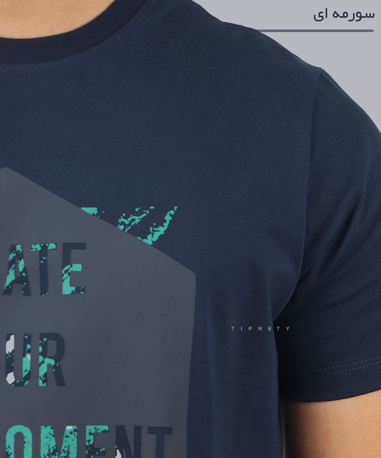                                                                                                                                                             لجنی قرمز زرد سورمه ای مشکی تیشرت چاپی 1611  - تصویر 8