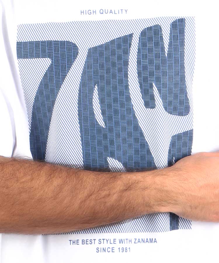                                                                                                               پسته ای مشکی سفید استخوانی تیشرت چاپی 1303  - تصویر 5