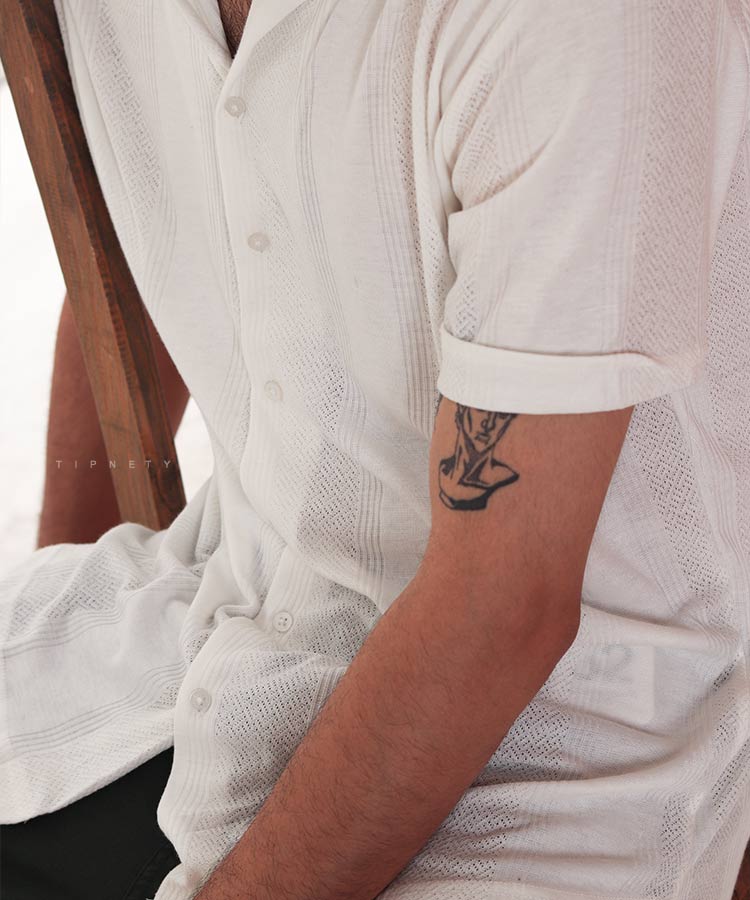                             سفید پیراهن یقه انگلیسی 0911  - تصویر 2