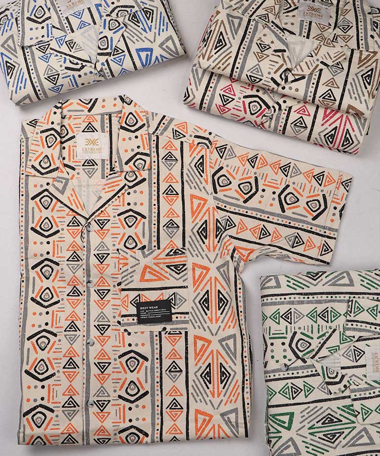                                                 صورتی شکلاتی آبی سبز نارنجی پیراهن یقه انگلیسی 0689  - تصویر 4